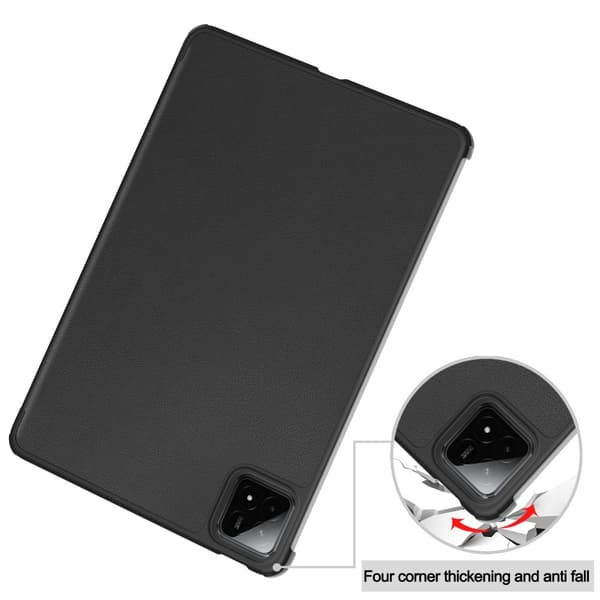 Slim Fit Dekselveske Til Xiaomi Pad 7 Auto Wake/Sleep - Svart