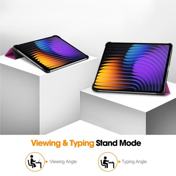 Slim Fit Dekselveske Til Xiaomi Pad 7 Auto Wake/Sleep - Lilla