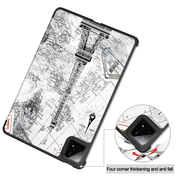 Slim Fit Dekselveske Til Xiaomi Pad 7 Auto Wake/Sleep - Vintage Tower