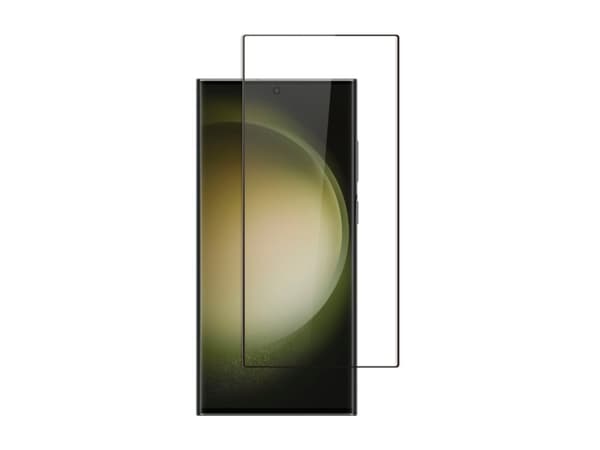 Screenor - Skjermbeskyttelse for mobiltelefon - full deksel - glass - rammefarge svart - for Samsung Galaxy S25 Ultra