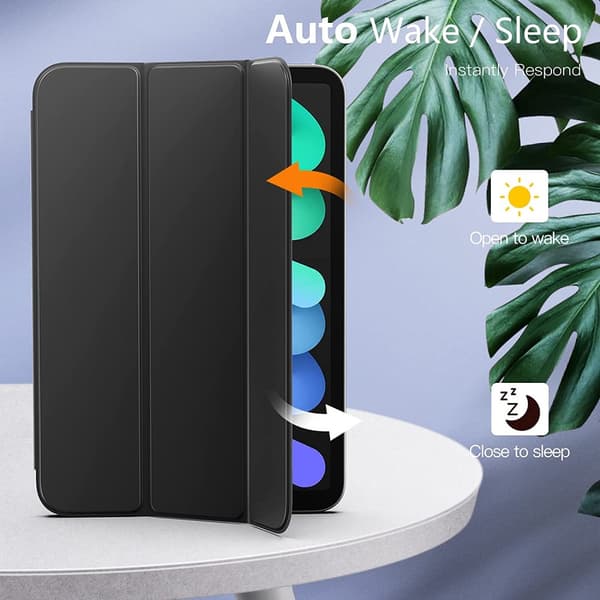 iPad Mini 7th Gen (2024) Fodral Tri-fold Magnetic Svart