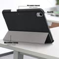 Miniatyrbild 10 av 10: iPad Mini 6th Gen (2021) Fodral Tri-Fold Med Pencil-hållare Svart