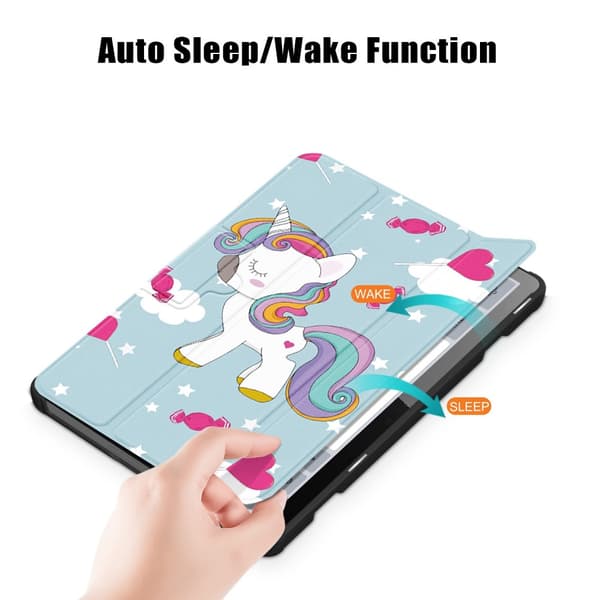 Lenovo Tab M10 Plus (3rd gen) Fodral Tri-fold Unicorn