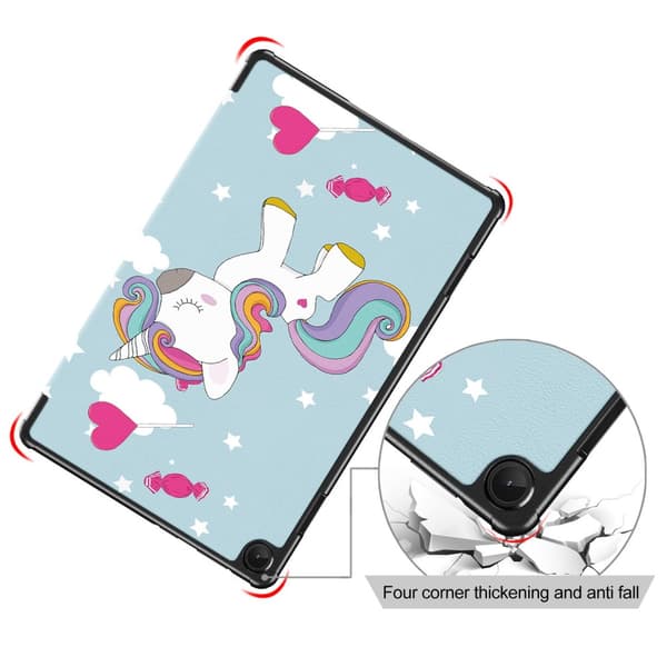 Lenovo Tab M10 Plus (3rd gen) Fodral Tri-fold Unicorn