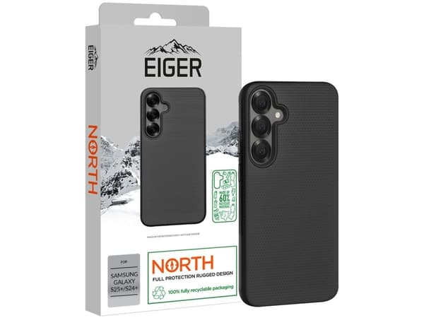 Eiger North Case Galaxy S25+/S24+ schwarz (EGCA00709)