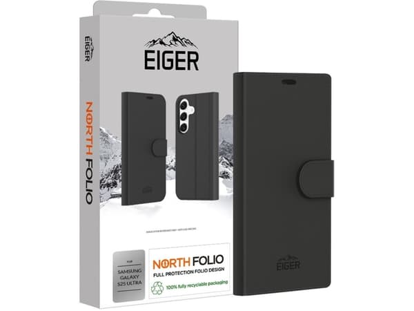 Eiger North Folio Case Galaxy S25 Ultra schwarz (EGCA00717)