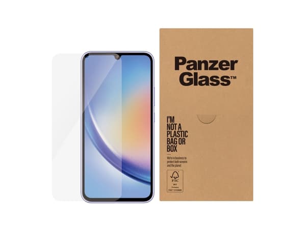 PanzerGlass - Skärmskydd för mobiltelefon - ultrabred passning - glas - för Samsung Galaxy A34 5G