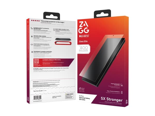 ZAGG InvisibleShield Glass Elite - Skjermbeskyttelse for mobiltelefon - glass - for Samsung Galaxy S25 Ultra