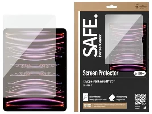PanzerGlass SAFE Skärmskydd till Apple iPad Pro 13, iPad Air ULTRA-WIDE fit