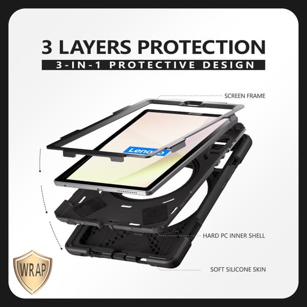Lenovo Tab M9 TB-310FU (2023) Heavy Duty Armor-deksel