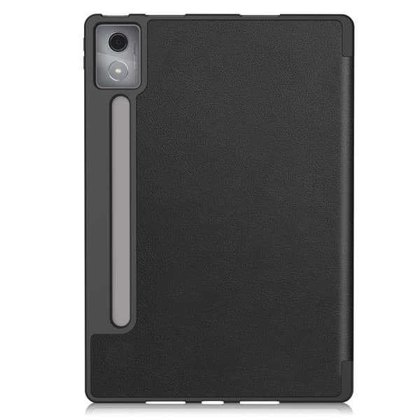 For Lenovo Idea Tab Pro Case Tri-Fold stativdeksel med penneholder - svart