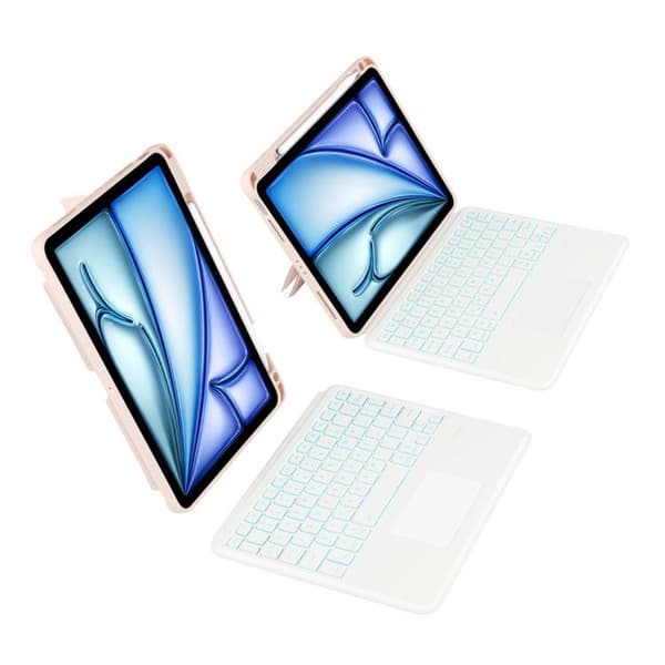 Tech-Protect iPad 10.9 (2022) Fodral SCMAG Pen + Keyboard - Rosa