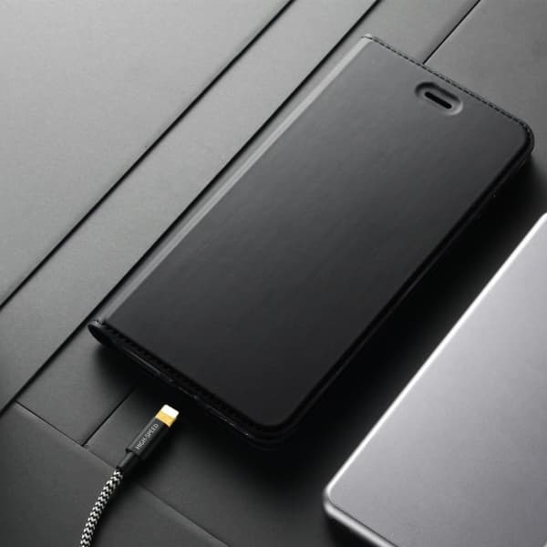 Dux Ducis gold pro IPHONE 6+/6S+ PLUS BOOK CASE WITH CABLE czarny