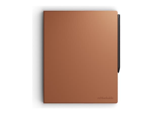 reMarkable Type Folio - Tastatur og folioveske (folio) - slim, tactile keyboard - full size - dokk - QWERTY - Nordisk - sepia brown tastatur, sepia b