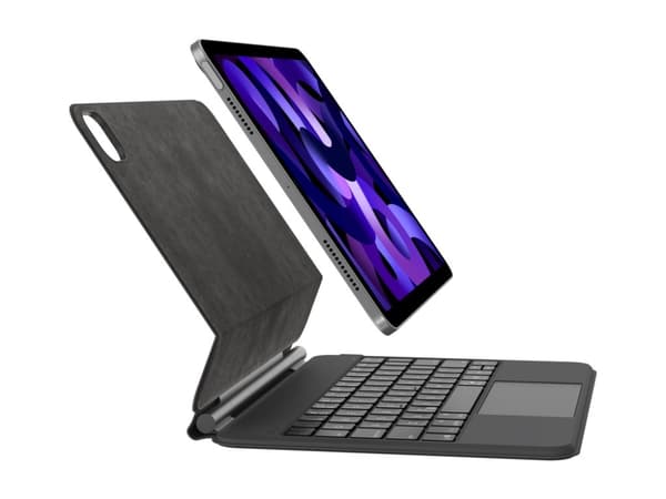 Belkin Connect Pro - Tangentbord och foliefodral (skyddsfodral) - med magnetiskt stativ - med pekdyna - bakgrundsbelyst - trådlös - Bluetooth
