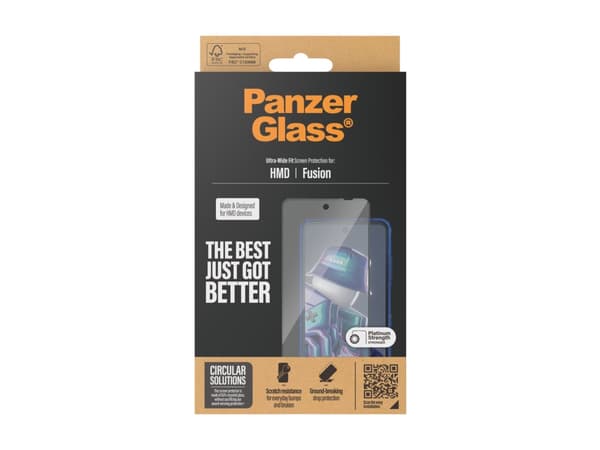 PanzerGlass ® Screen Protector w. Black Frame HMD Fusion | Ultra-Wide Fit, HMD, HMD - Fusion, Dry application, Scratch resistant, Shock resistant, Tr