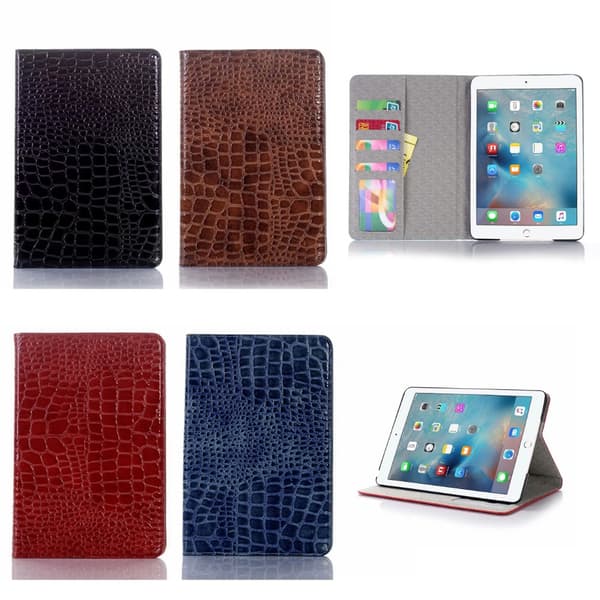 Plånboksfodral iPad Mini 4 - 5 Färger, Krokodilmönster