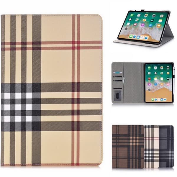 Plånboksfodral iPad Air 11" (2025) Rutmönster - 3 Färger