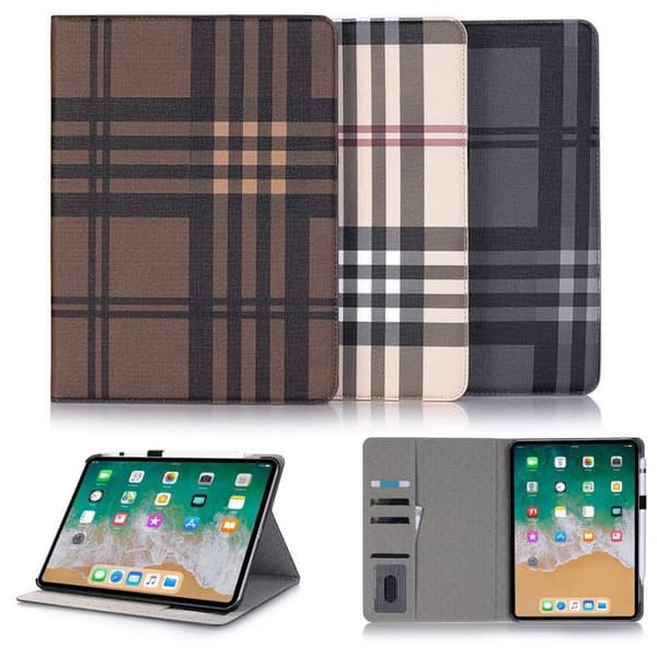 Plånboksfodral iPad Air 11" (2025) Rutmönster - 3 Färger