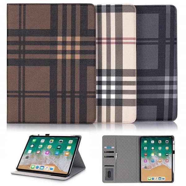 Plånboksfodral iPad Pro 11 (2018) - Rutmönster, 3 Färger