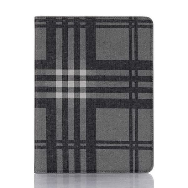 Fodral iPad Pro 12,9" (2020) Rutmönster - Svart