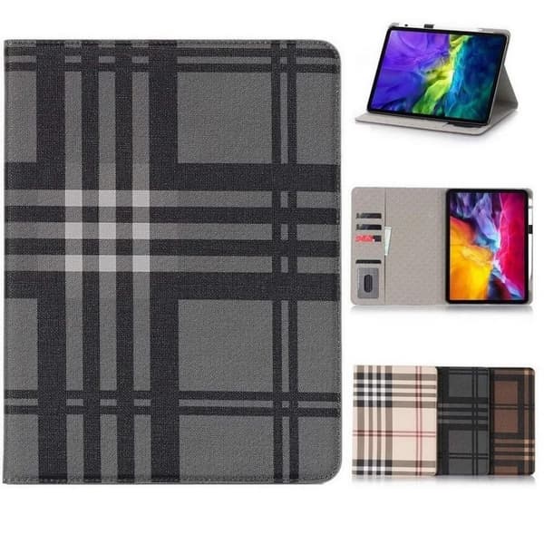Fodral iPad Air 13" (2024) Rutmönster - Svart