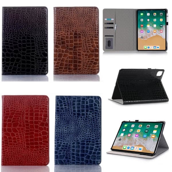 Fodral iPad Pro 12,9" (2018) Krokodilmönster - 4 Färger Röd