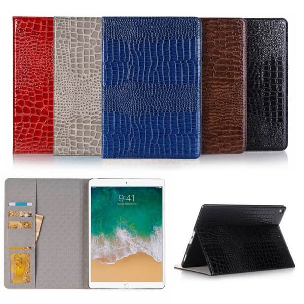 Plånboksfodral iPad Air 10,5" (2019) Krokodilmönster - 5 Färger
