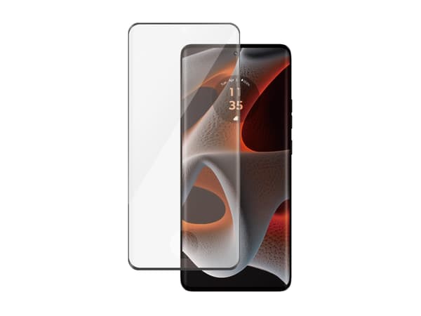 PanzerGlass - Skjermbeskyttelse for mobiltelefon - ultra-bred passform, buede kanter - glass - rammefarge svart - for Motorola Edge 50 Pro