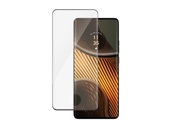 PanzerGlass - Skjermbeskyttelse for mobiltelefon - ultrabred passform - glass - rammefarge svart - for Motorola Edge 50 Ultra