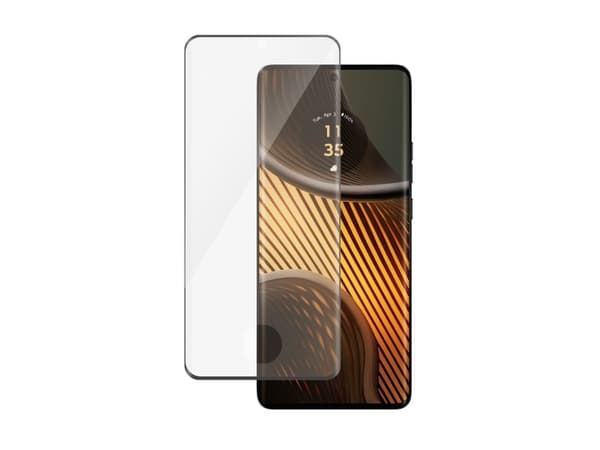 PanzerGlass - Skjermbeskyttelse for mobiltelefon - ultrabred passform - glass - rammefarge svart - for Motorola Edge 50 Ultra
