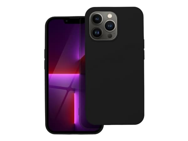 Silicone bagcover til iPhone 13 Pro - Sort