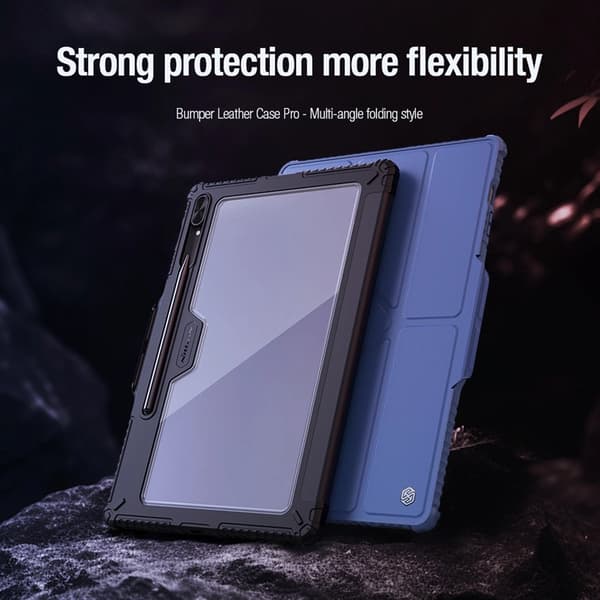 Nillkin Galaxy Tab S9 Fodral Läder Bumper - Svart