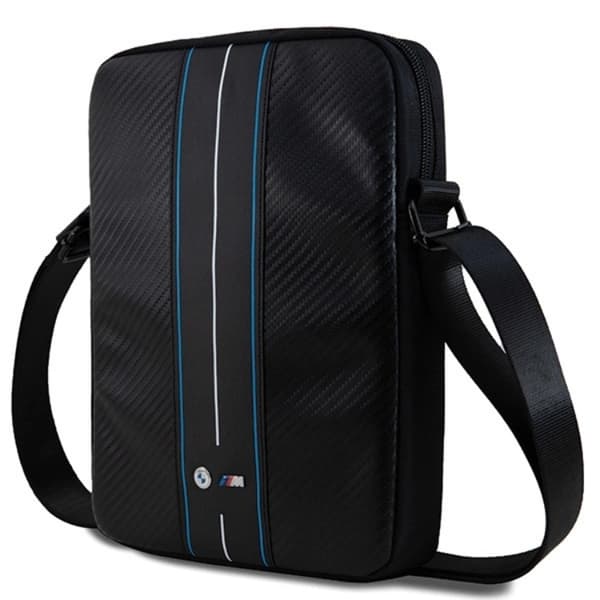 BMW Tablet Väska 10'' Carbon & Blå Stripe - Svart