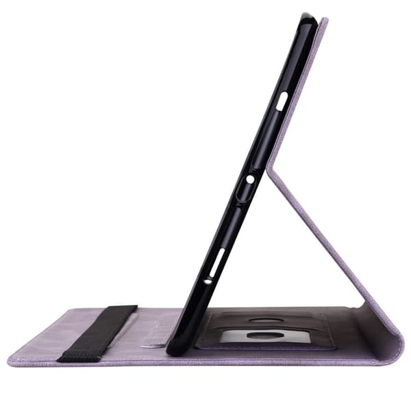 Läderfodral iPad 10.9 10th Gen (2022) Fjärilar Lila