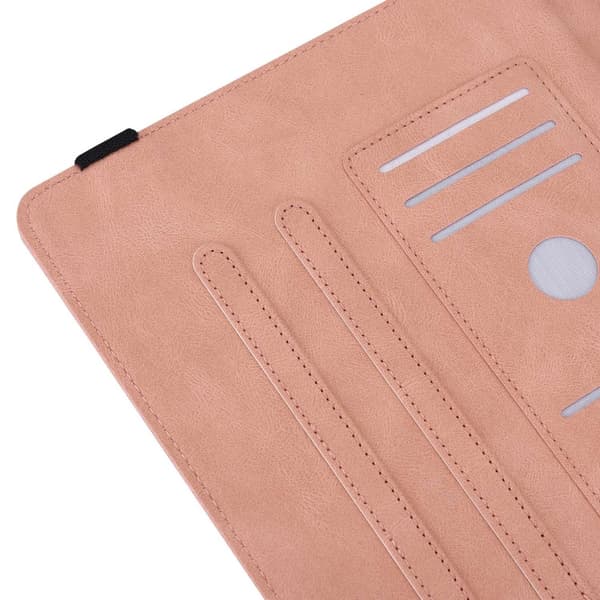 Läderfodral iPad 10.9 10th Gen (2022) Fjärilar Rosa