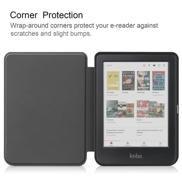 Kobo Clara Colour / Clara BW eReader Nettbrettveske - Svart
