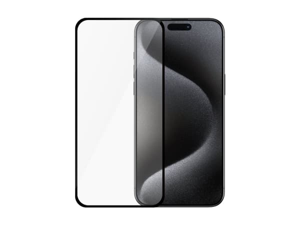 SAFE. by PanzerGlass - Skärmskydd för mobiltelefon - ultrabred passning - glas - ramfärg svart (paket om 50) - för Apple iPhone 15 Pro Max