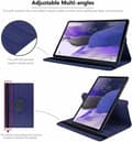 Miniatyrbild 2 av 2: Samsung Galaxy Tab S9 / S9 5G 11" - Fodral 360° Roterbar Blå