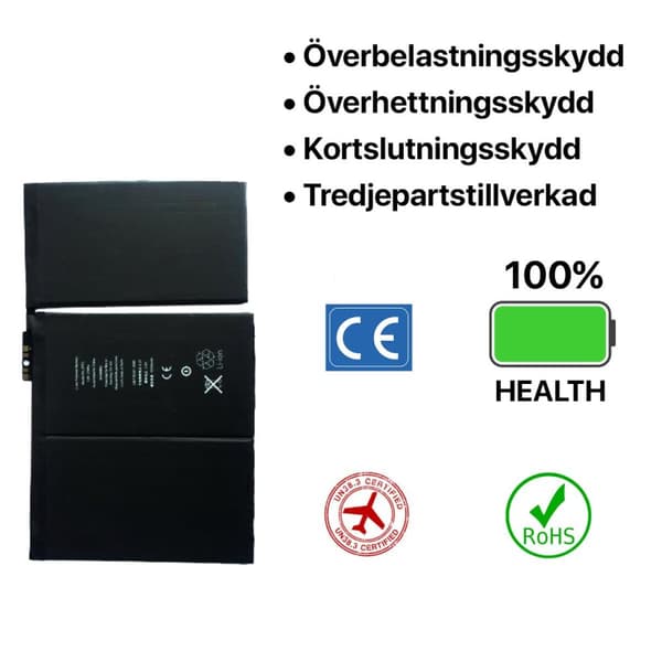 iPad 2 Batteri Hög Kvalité