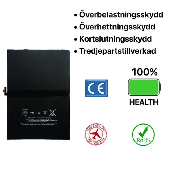iPad Pro 9.7" Batteri Hög Kvalité