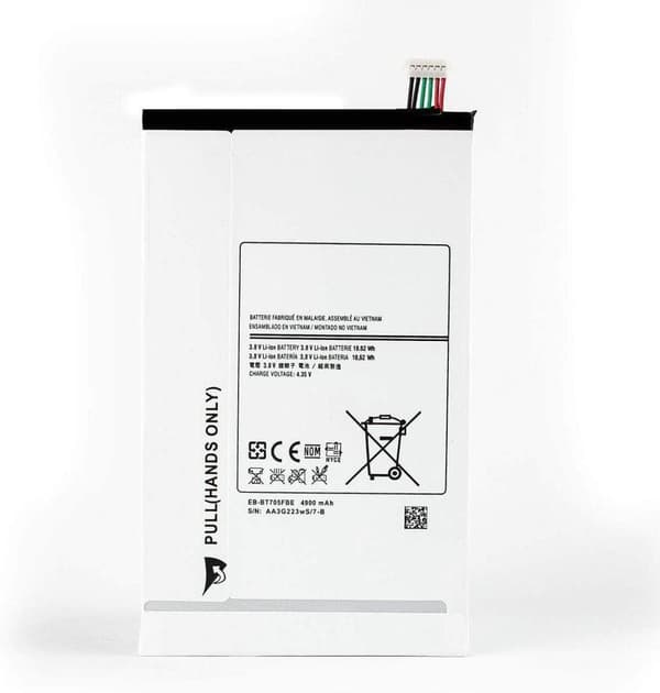 Samsung 3.8V 4900mAh EB-BT705FBE Tablet Battery för Galaxy Tab S 8.4 SM-T700 SM-T700N SM-T705 SM-T705C SM-T705Y SM-T707 SM-T707A Batteri