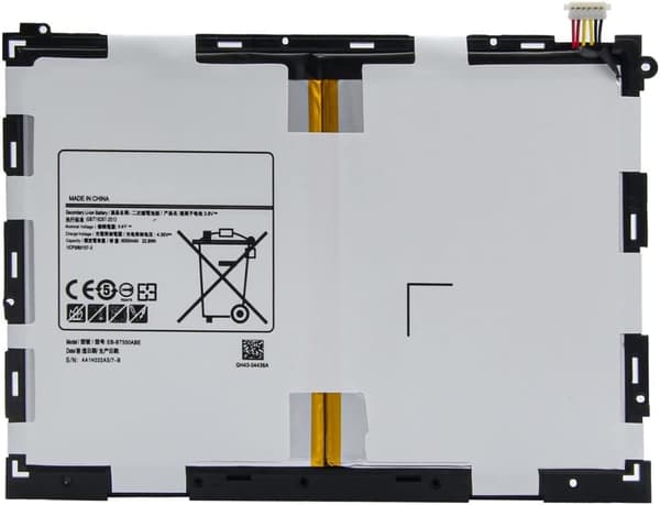 6000mAh EB-BT550ABE EB-BT550ABA EB-BT550ABU kannettava akku Samsung Galaxy Tab A 9.7" SM-T550 SM-P550 (WiFi) SM-P555 (3G, 4G / LTE & WiFi) SM-T555C