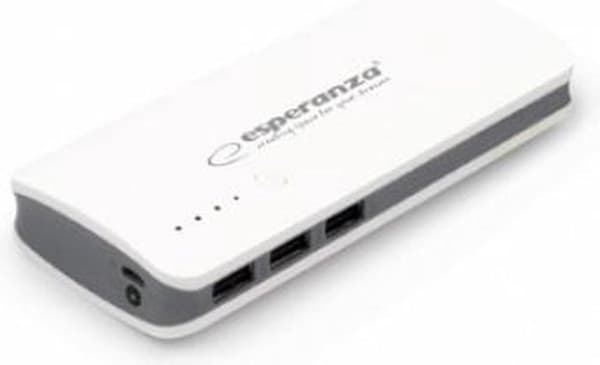 Esperanza EMP106WE Radium 8000 mAh Harmaa, Valkoinen Harmaa, Valkoinen