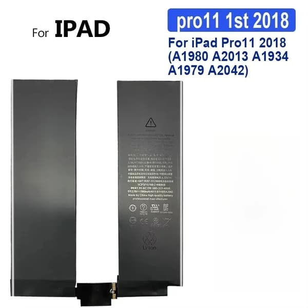 iPad Pro 11 Batteri, 7540mAh Kapacitet, Universel Kompatibilitet,Pro11 1. 2018
