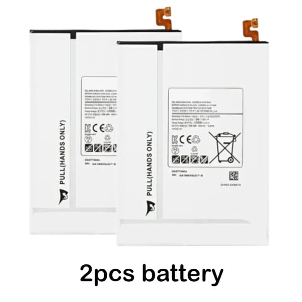 Tabletin akku, 4000mAh kapasiteetti, yhteensopiva tiettyjen mallien kanssa, 2 kpl setti,2kpl akkua