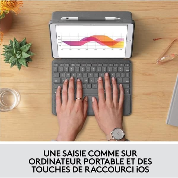 LOGITECH Keyboard Combo Touch IPAD Graphite