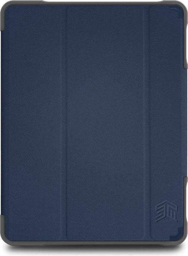 STM dux Plus Duo - Flip-etui til tablet - polycarbonat, termoplastisk polyurethan (TPU) - midnatsblå - til Apple 10,2" iPad (7. generation)