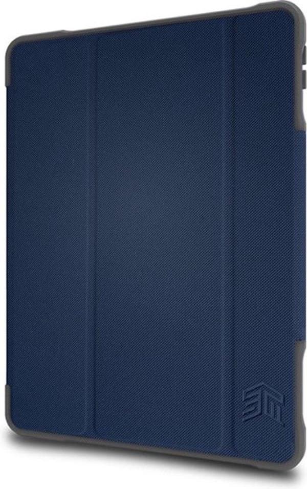 STM dux Plus Duo - Flip-etui til tablet - polycarbonat, termoplastisk polyurethan (TPU) - midnatsblå - til Apple 10,2" iPad (7. generation)