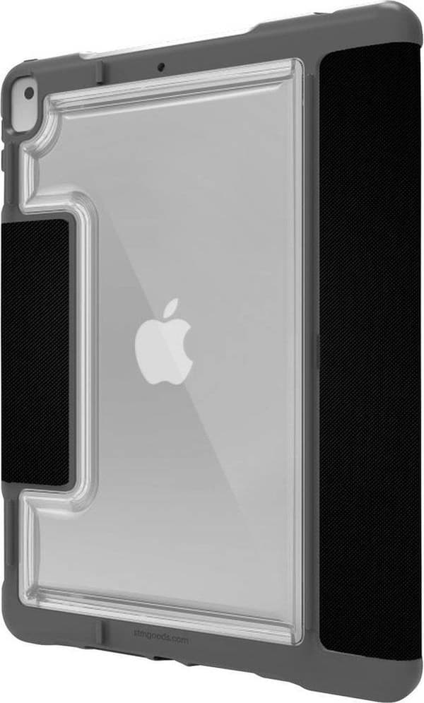 STM dux Plus Duo - Flip-fodral för surfplatta - slitstark - polykarbonat, termoplastisk polyuretan (TPU) - svart - för utbildning - för Apple 10,2" iP